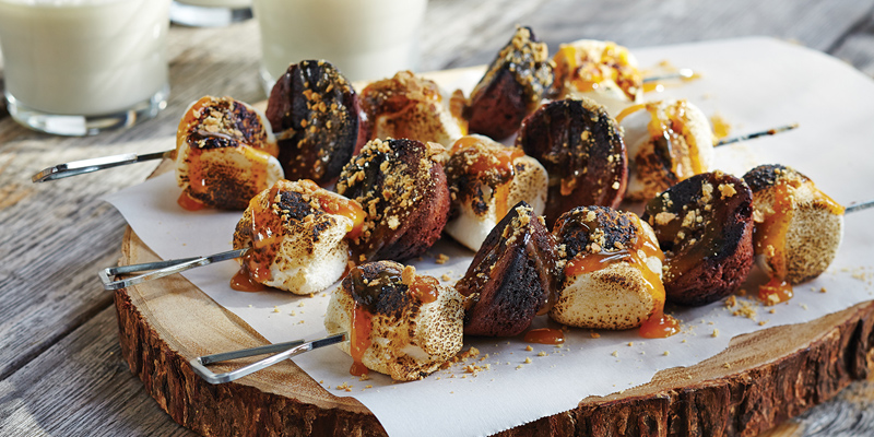 #GreatCanadianCampout S'mores Skewers