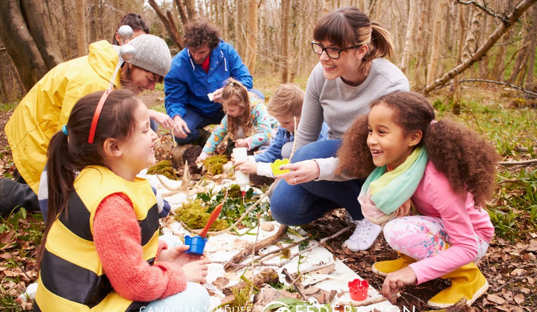 kids outside nature