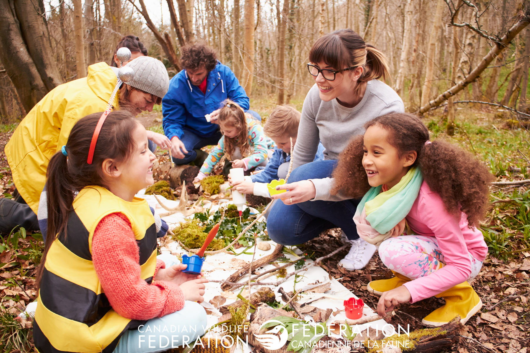 kids outside nature