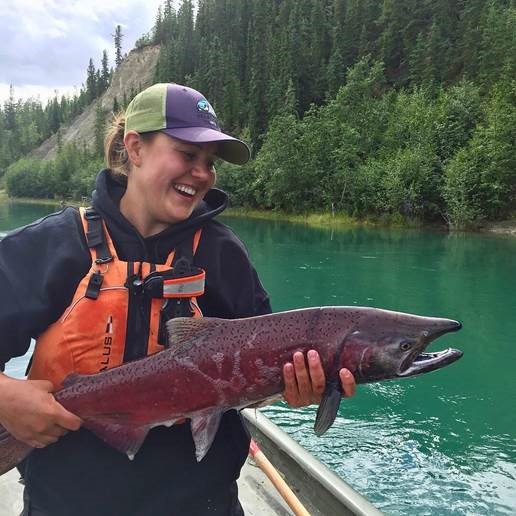 Our team at Canadian Wildlife Federation is working with First Nations partners to capture and tag Chinook salmon in the Upper Yukon River. There is a collective interest to understand the factors that may be limiting the recovery of this iconic salmon run.