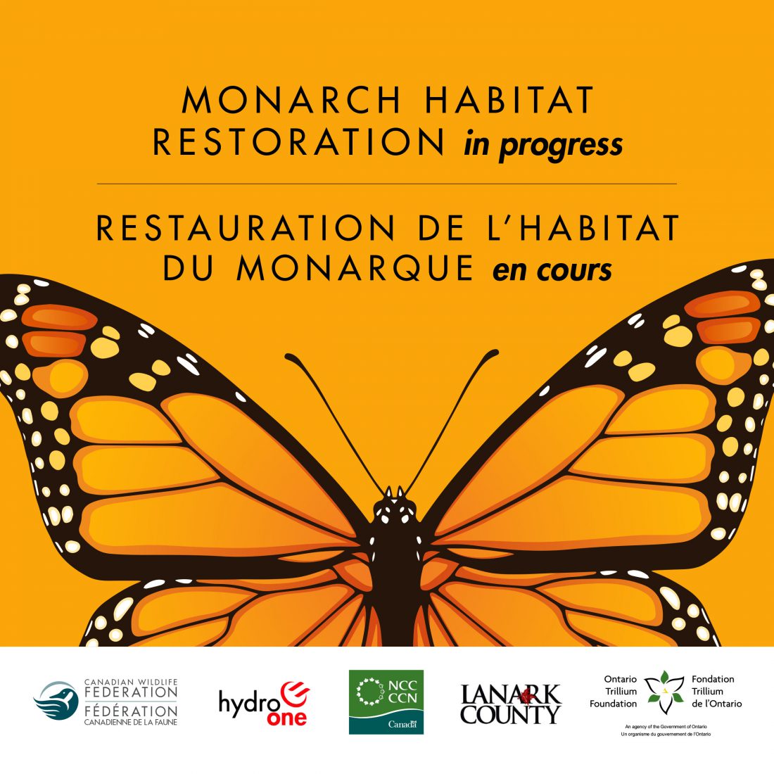 monarch restoration sign