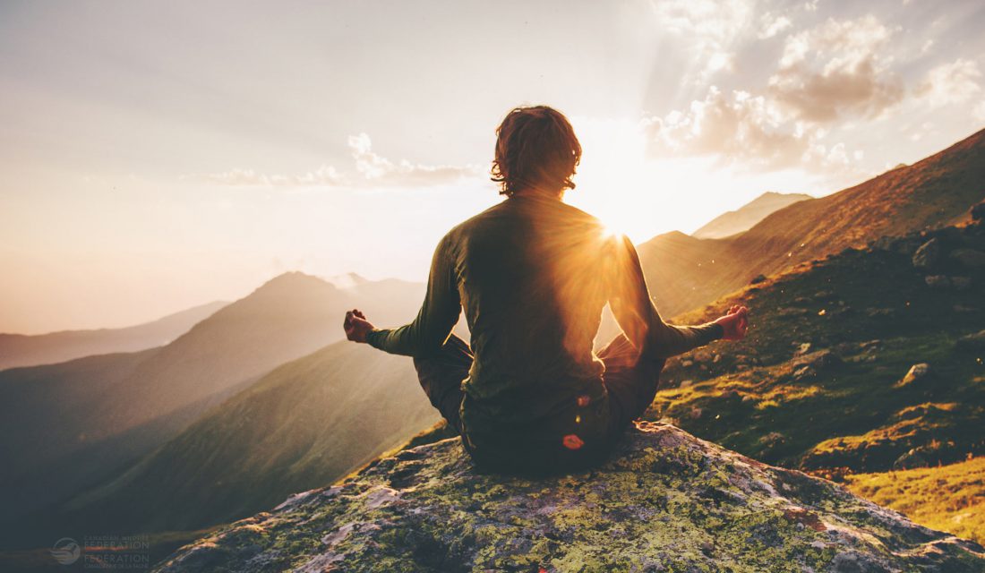 nature meditate mountain