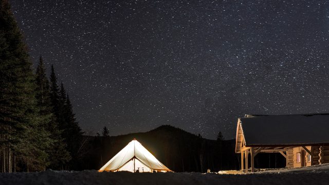 Gorgeous night sky from Armstrong Basecamp. Photo by Samuel Hoffe.