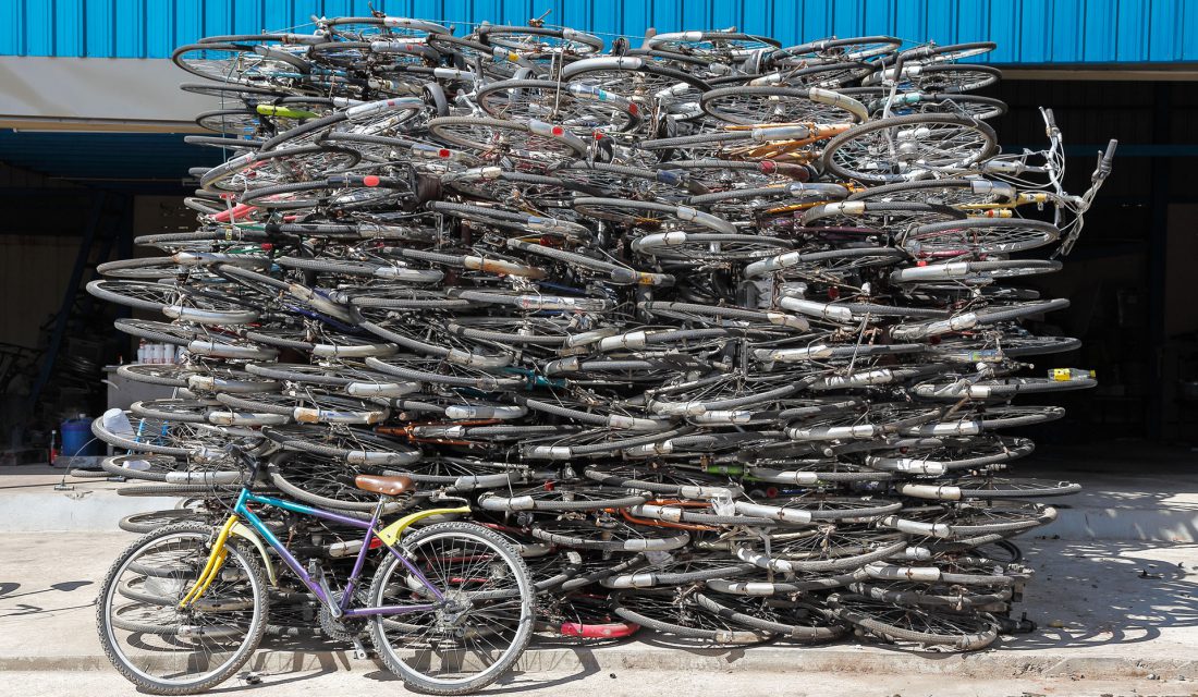 scrap bicycles