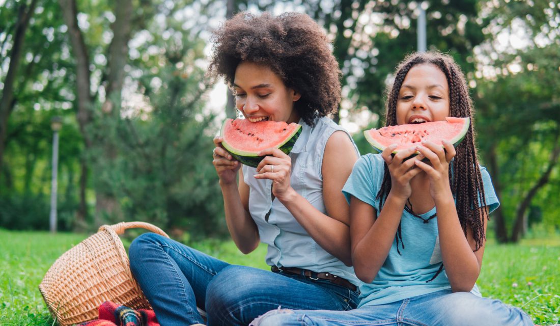 watermelon picnic kids