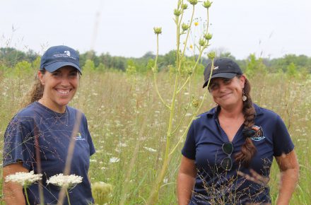 Our restoration partners Michelle and Kate from Essex Region Conservation Authority