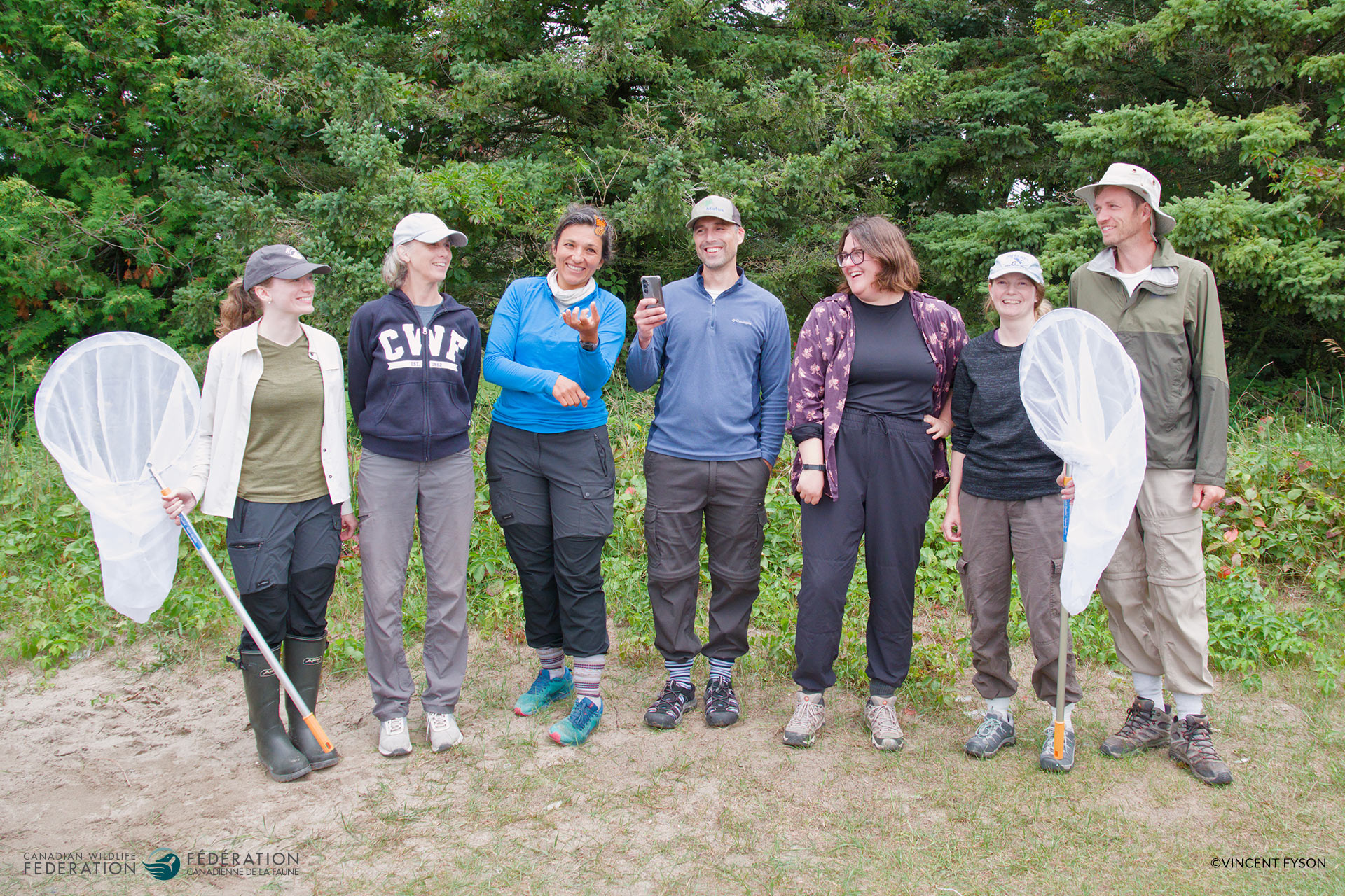 Staff researching monarchs